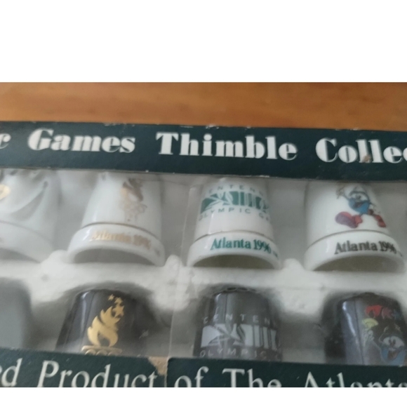 Vintage 1996 Atlanta Olympic Games Thimble Collection Set Of 12 - Picture 6 of 7